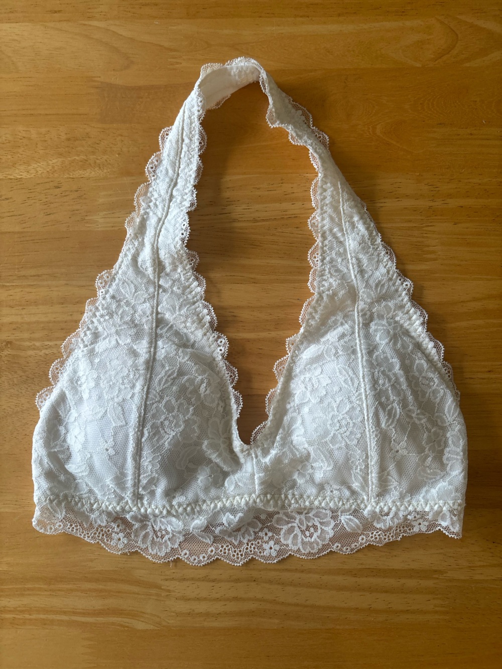 Hollister Gilly Hicks White Halter Neck Bralette Size Small